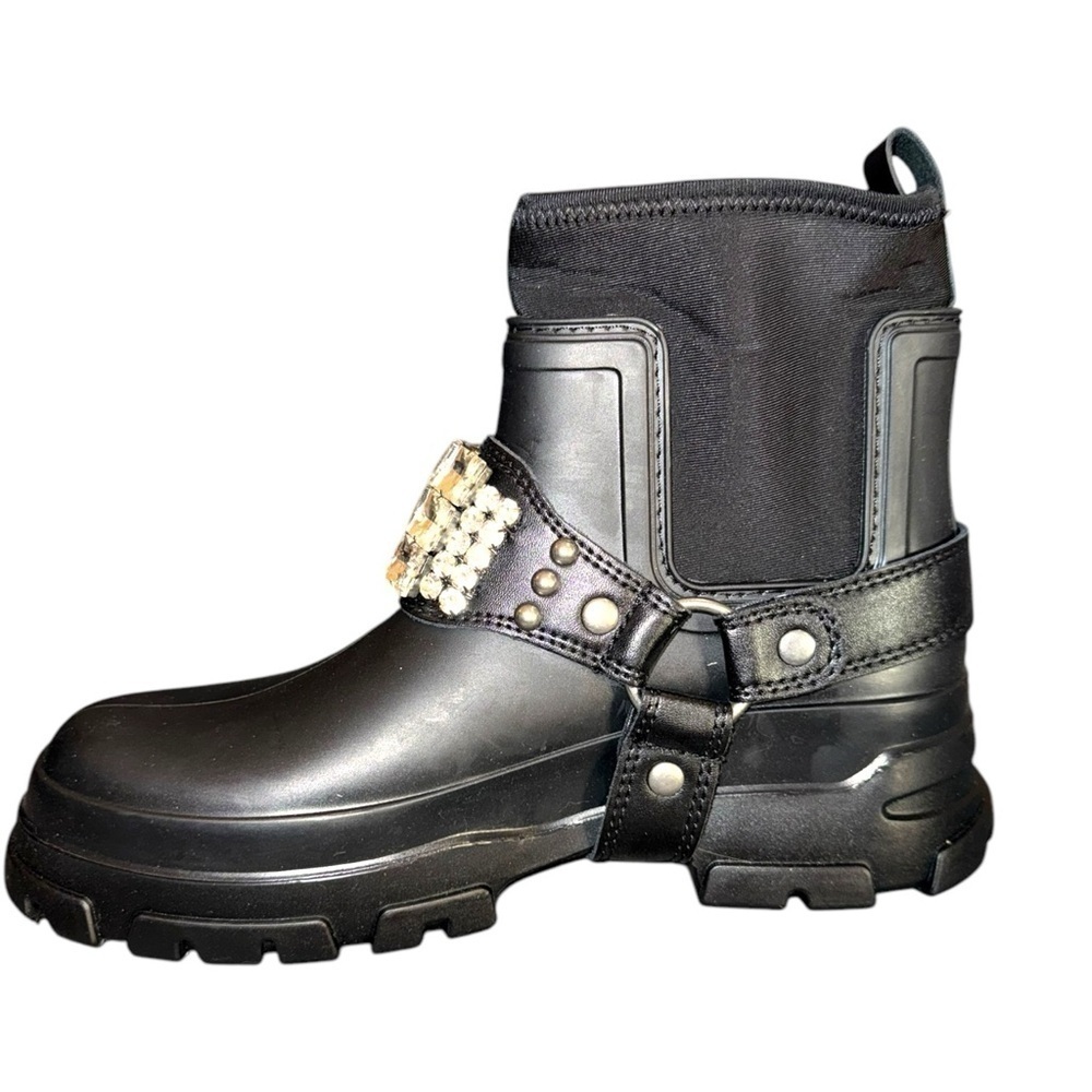 New KARL LAGERFELD - Rami Lug Sole Ankle Boots Size 8 - Picture 5 of 11